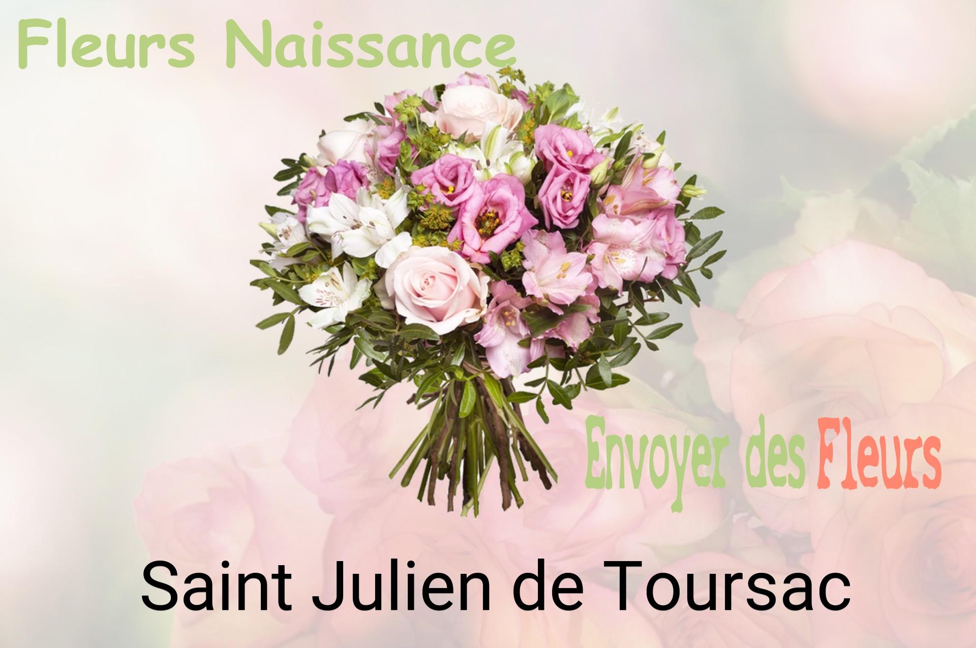 Bouquet de fleurs de naissance livré à Saint-Julien-de-Toursac